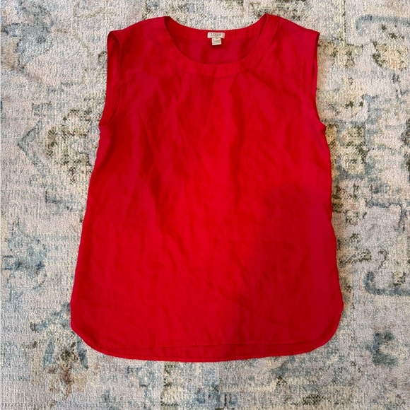 J. Crew Bold Red Top - Picture 3 of 5